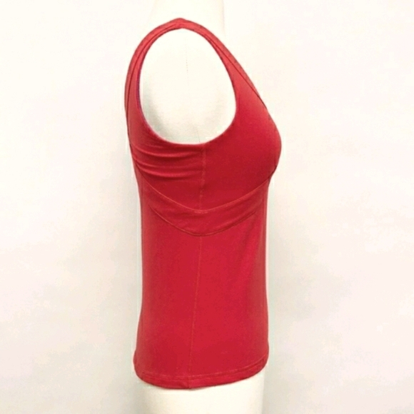 Lululemon Women's Currant Red Wrap Tank Top - Picture 7 of 10